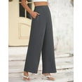 thumbnail image 6 of FreshPretty Women High Waisted Wide Leg Pants Fall Business Casual Work Dress Pants Loose Office Palazzo Trousers Pockets, 6 of 9