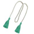 thumbnail image 2 of Garland Wood Bead String Garland Colgante de pared Borla Colgante Sala de estar Suministros de decoración para fiestas, Verde Vogacara HA004853-03, 2 of 6