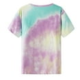 thumbnail image 5 of Sopiago Men's Tie Dye Short Sleeve Mens Graphic T Shirts Round Neck Summer Tops Mint Green,S, 5 of 6
