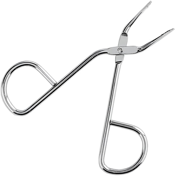 EXLEAF Stainless Steel Eyebrow Tweezer Scissor Shaped Nose Hair Clip Remover Flat Tip