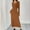 Brown, variant on Blmnix Valentine Dresses for Women Elegant Stripe Faux-Wrap Dresses Brown V-Neck Long Sleeve Skirt for Women,S