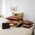 thumbnail image 5 of King Comforter Set - 7 Pieces Football Bedding Sets King Bed in a Bag with Reversible Football Comforter, Sheets, Pillowcases & Shams(San Francisco), 5 of 5