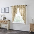 thumbnail image 3 of VHC Brands Dorset, Farmhouse Prairie Curtain Panels, Floral, Gold, 63x36x18, Set of 2, 3 of 3
