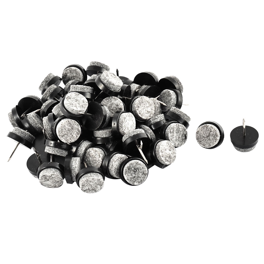 60pcs 18mm Furniture Table Chair Leg Floor Protector Pad Skid Anti Slide Nail