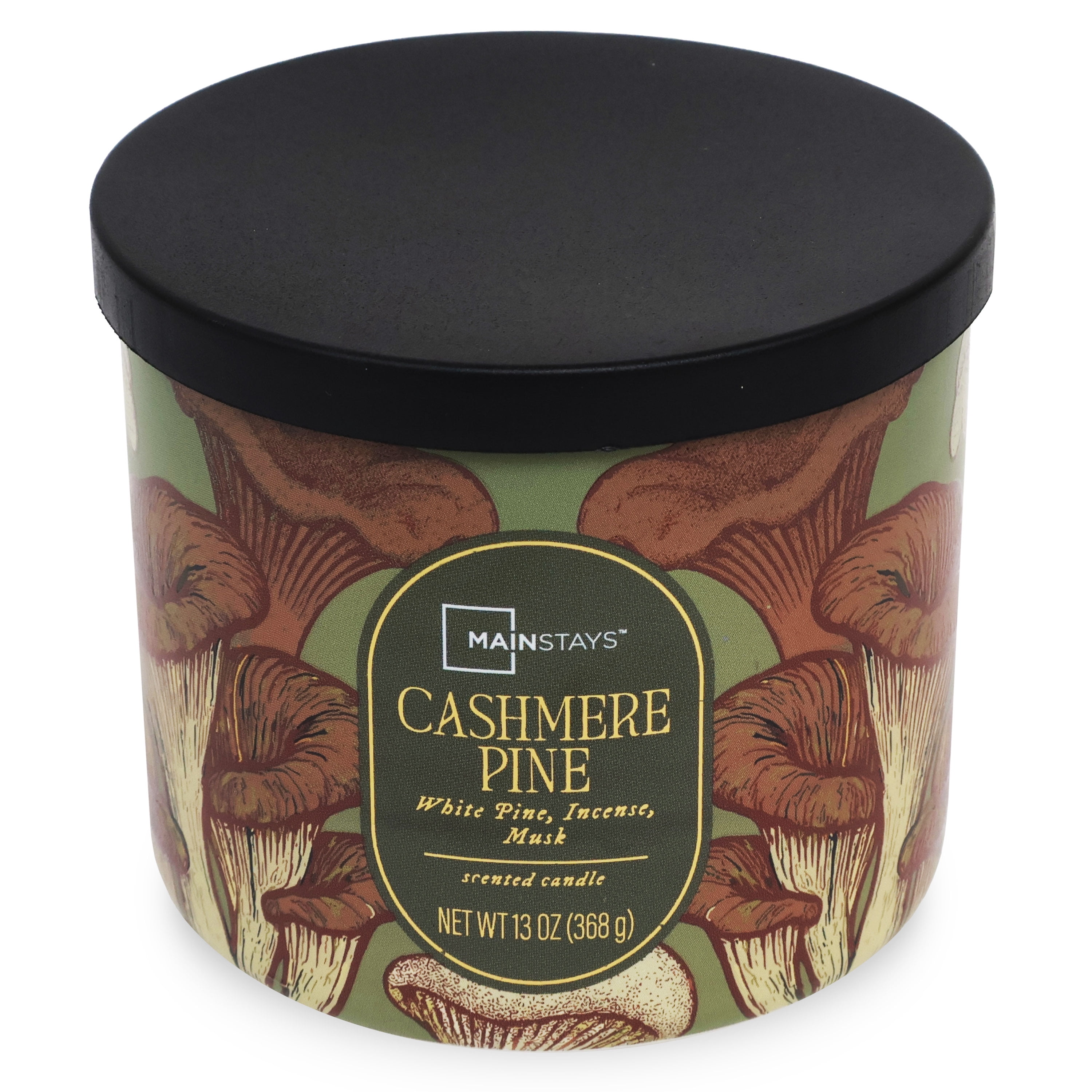 Mainstays Cashmere Pine 3-Wick Scented Candle, 13 Ounce