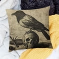 thumbnail image 2 of BANET  Skull Printed Square Throw Pillow Cover for Home Decor, Meditation 20x20in, 2 of 5