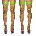 thumbnail image 3 of Women Crystal Long Socks Stocking Mesh Fishnet Black Stocking Socks Hosiery, 3 of 5