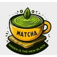 thumbnail image 2 of Matcha Teacup Green Is The New Black Men's White Sleep Shorts-Large, 2 of 2