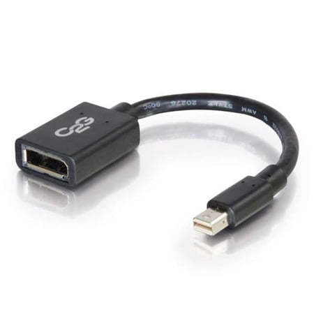 Cables To Go 6 in. Mini DisplayPort Male to DisplayPort Female Adapter Converter Black