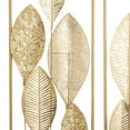 thumbnail image 5 of CosmoLiving by Cosmopolitan Gold Metal Tall Cut-Out Leaf Wall Decor with Gold Frame (2 Count), 5 of 8