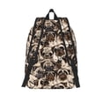 thumbnail image 2 of Picia Cute French Bulldog Printed Canvas Daypack - Stylish and Durable Vintage Compact Backpack - Class, Work, Travel, or Laptop Bookbag,Organized Compartments-Medium, 2 of 6