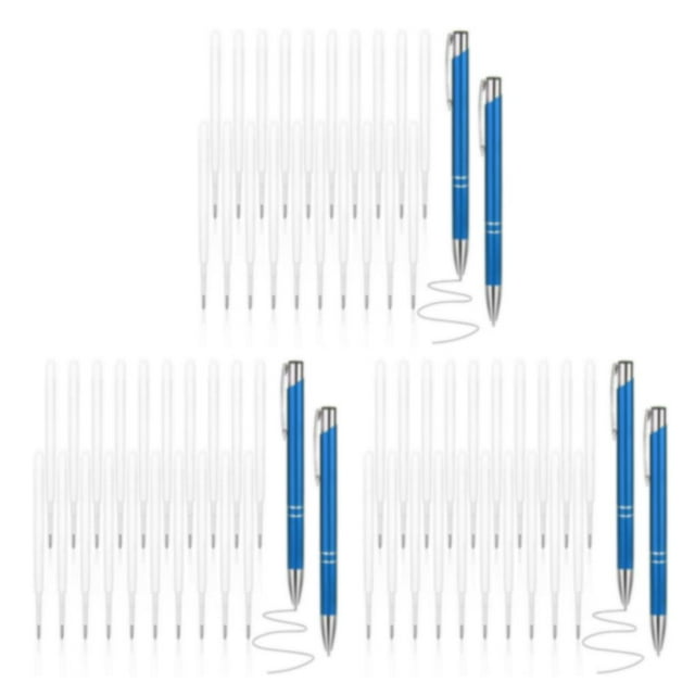 Langgg 38 Pcs Recharges de Stylo à Bille Durables avec Ressort Faciles à Utiliser pour Toutes Occasions Confortables 3Ensemble
