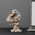 thumbnail image 4 of Estatua creativa de águila, artesanías, ilustraciones decorativas de animales, decoración de resina, figurita decorativa para escritorio de oficina, Gris Baoblaze estatua de escritorio, 4 of 5