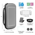 thumbnail image 6 of EEEkit 9-in-1 Accessories Bundle Fit for Nintendo Switch Lite – Shockproof Hard Shell Travel Carrying Case, Clear Protective Cover, Screen Protector, Stand, Thumb Grips, Type C Cable, 6 of 7