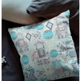 thumbnail image 3 of Éléphant Howdah Broadcloth Intérieur Extérieur Soufflé et Oreiller Fermé en Rose Gris, 3 of 5