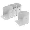 thumbnail image 4 of MasteelfCA 4pcs Closet Rod Socket Shower Curtain Rod Bracket Iron Closet Rod Support, 4 of 8