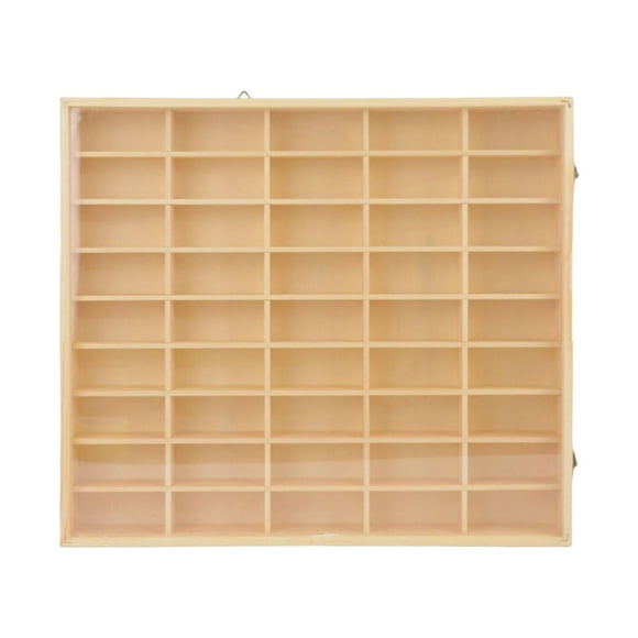 Rongfmy Présentoir Multifonction pour Figurines en Bois 45 Compartiments