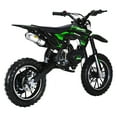 thumbnail image 5 of Mini Kid Dirt Bike, 49CC 2-Stroke Gas Powered Motorcycle with Off-Rode Tire, Front Rear Disc Brakes, Shock Absorption Pocket Motorbike, Up to 25 Mph, Max Load 330 LBS-Green, 5 of 8