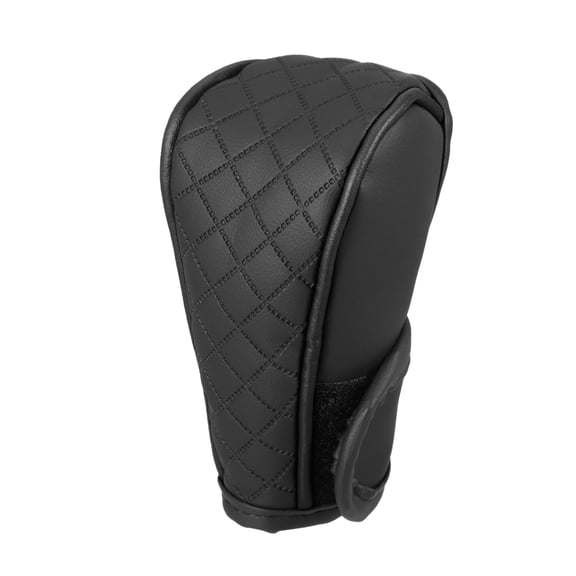 Unique Bargains Universal Car Shift Knob Cover Faux Leather Black
