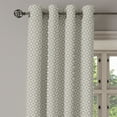 thumbnail image 2 of Ambesonne Quatrefoil Grommet Curtain, Edwardian Floral, 50" x 96", Beige Blue Grey, 2 of 6