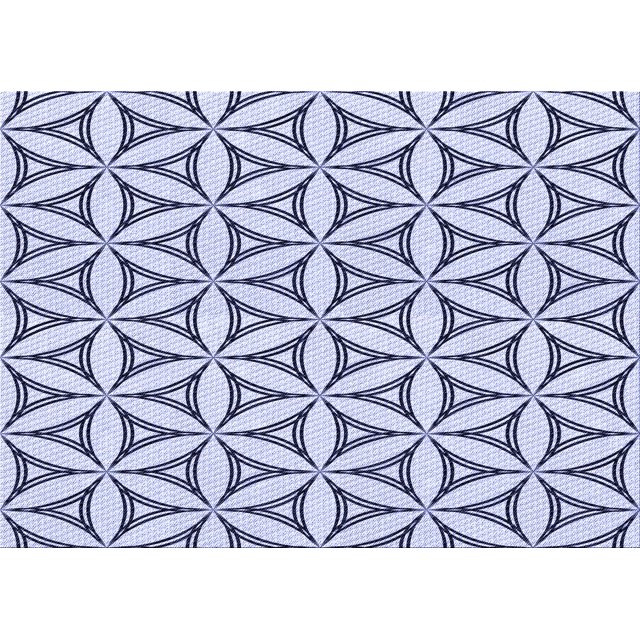 Ahgly Company Tapis d'Intérieur Lavables en Machine Rectangle Bleu Lavande Transitionnel, 5' x 7'