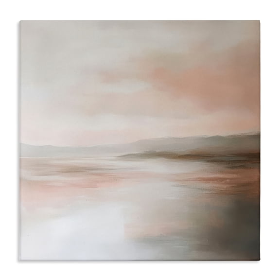 Stupell Industries Transitional Muted Landscape Abstract Coast Canvas Art, 17 x 17, by Petals Prints Design