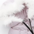 thumbnail image 4 of Regalos para Navidad Bidobibo - Abrigo de invierno cálido con capucha para niñas, traje de nieve acolchado de algodón grueso para niños pequeños, chaqueta cortavientos, parka, ropa de abrigo para 1 a, 4 of 8