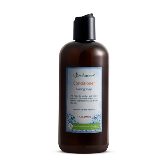 Just Nutritive Calming Scalp Conditioner to Moisturize Dry Itchy Scalp & Hair, Tea Tree Oil, 16oz