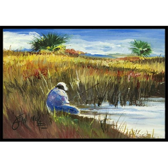 Fisherman On The Bank Indoor & Outdoor Mat- 24 x 36 in.