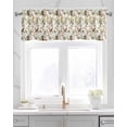 thumbnail image 2 of Tropical Palm Kitchen Valances for Windows Farmhouse Linen Window Valance Curtain for Living Room Window Treatment Summer Farmhouse Botanical Leaves Valance Rod Pocket Topper Drape, 60 x 18 Inch, 2 of 6