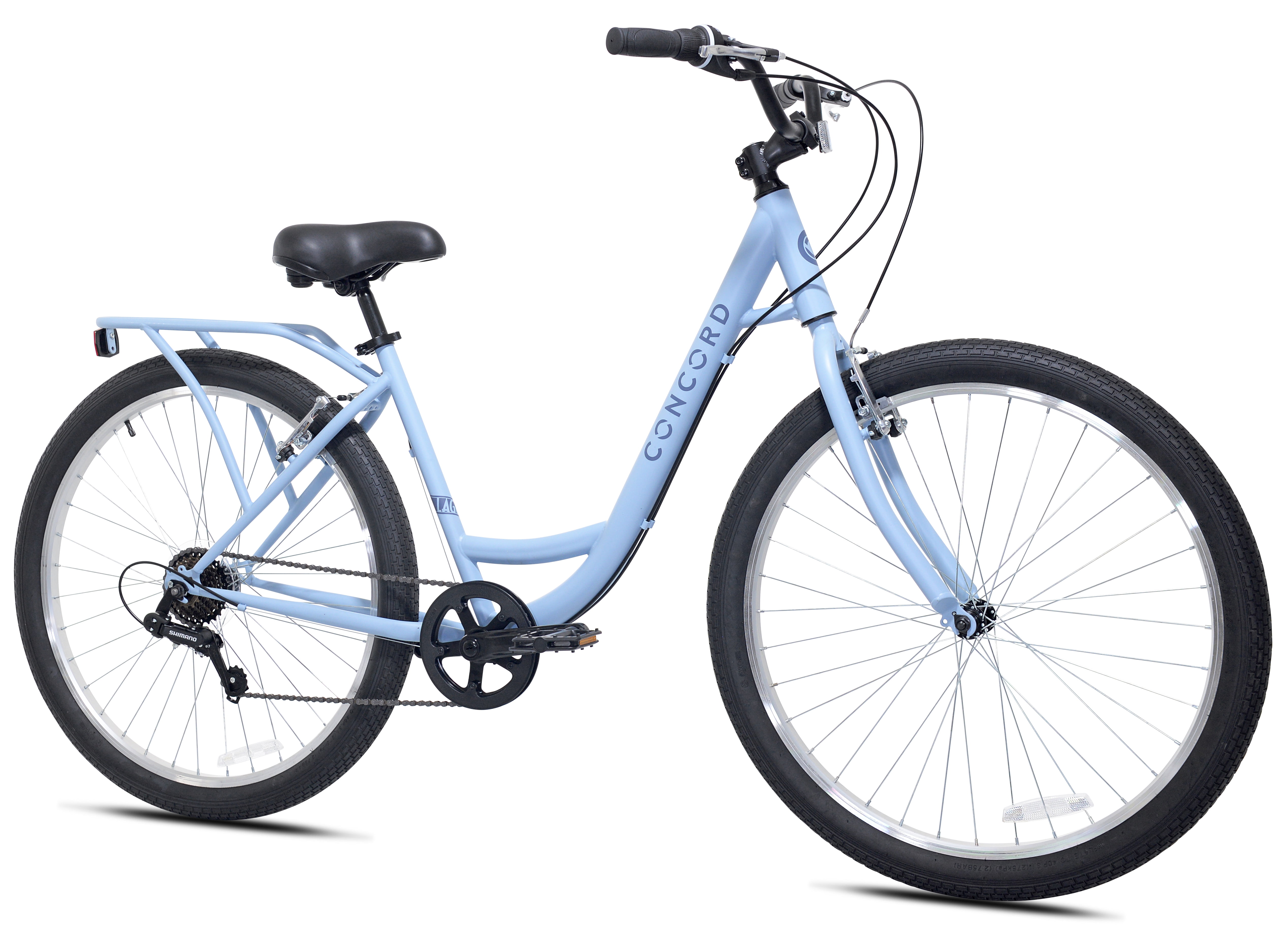 Concord 27.5" Laguna Comfort Bike, 27.5" Wheels, Fits Teen & Adult Riders 5'4"-6'2", Unisex, Blue, Online Only