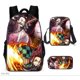 thumbnail image 1 of Mochila Dem@@2on Slayer, juego de 3 piezas: mochila para portátil con estuche para lápices y bolsa para el almuerzo., 1 of 5