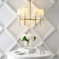 thumbnail image 2 of JONATHAN Y Cillian 27" 6-Light Mid-Century Modern Iron LED Chandelier, Brass Gold, JYL9918A, 2 of 9