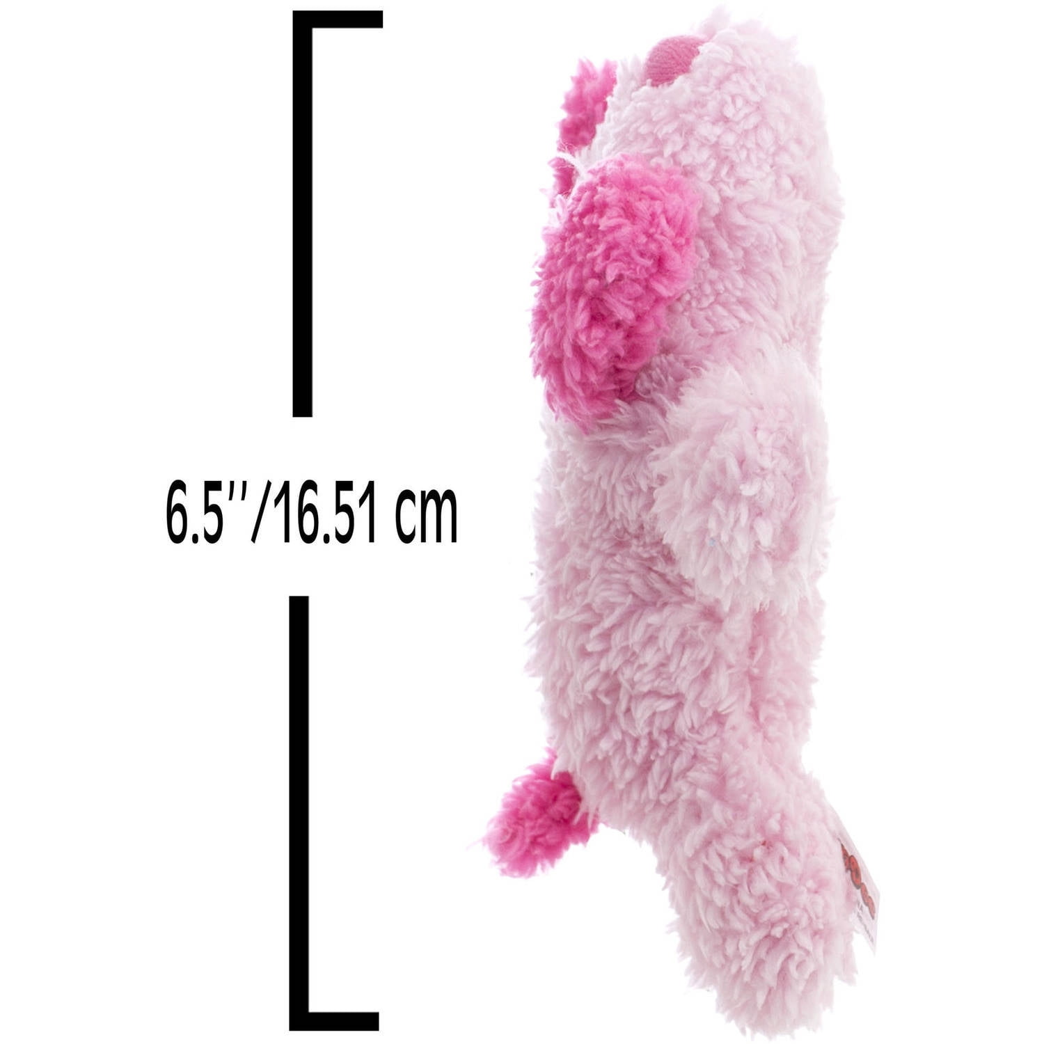 Dan Dee Super Soft Squeaky Dog Toy, Rose Pink