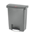 thumbnail image 1 of Bote de basura Rubbermaid Commercial Slim Jim de 8 galones, gris, 1 of 7