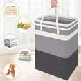 GRENCAREU 3Pack Laundry Basket Set, 75L Freestanding & Waterproof