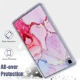 thumbnail image 3 of Allytech Case for Samsung Galaxy Tab A7 Lite 8.7 inch 2021 (Model SM-T220/T225/T227), [Air-Guard Corners] [Precise Cutouts] Shockproof Soft TPU Ultra Slim Case with Stylish Pattern - Pink, 3 of 8