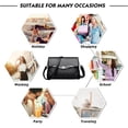 thumbnail image 7 of Small Crossbody Shoulder Bag for Womens Vegan PU Leather Clutch Purses with Adjustable Strap, 7 of 7