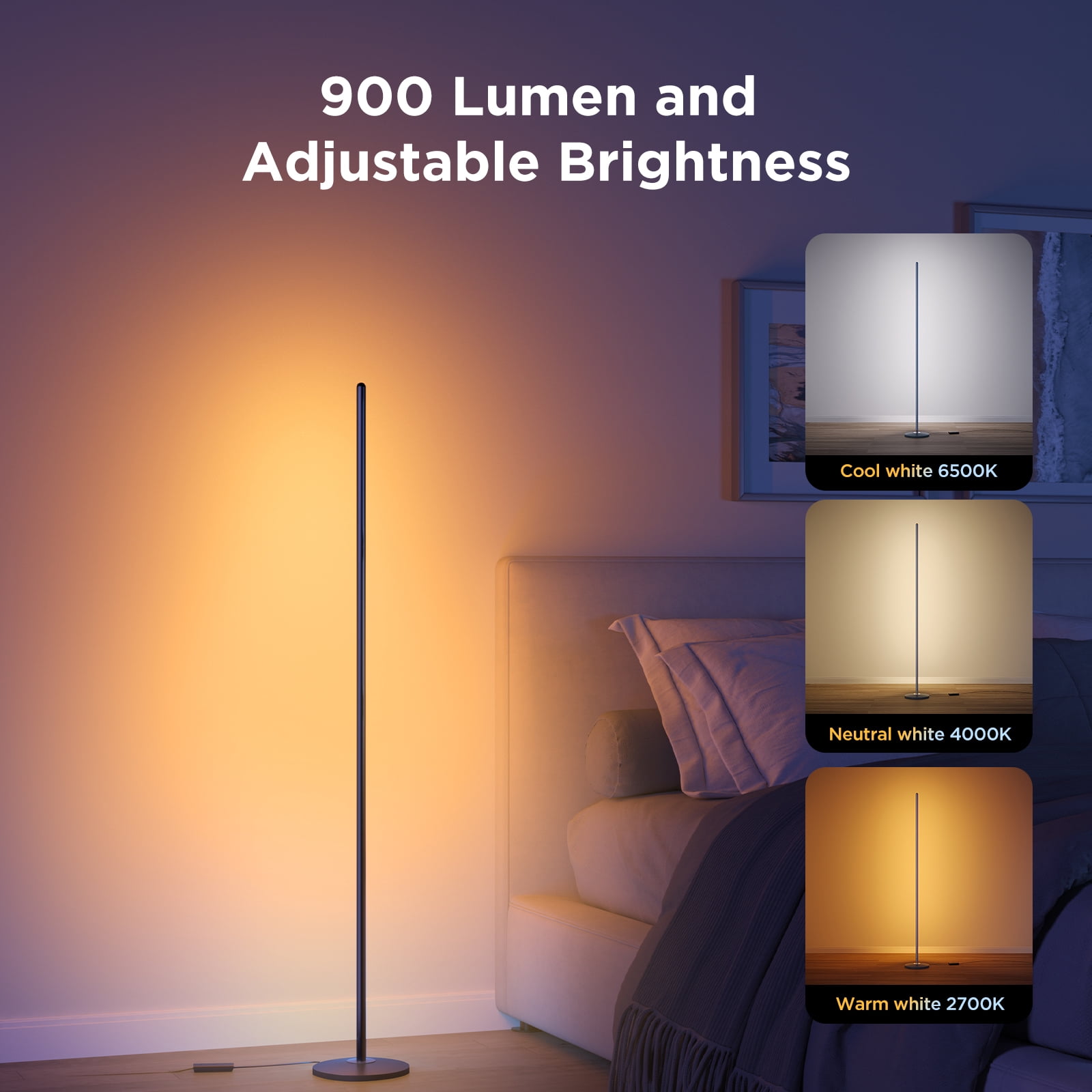 Govee Smart RGBICW Floor Lamp