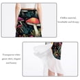 thumbnail image 2 of Mushroom Chiffon Summer Beach Dress with Polyester Straps for Women, 2 of 6