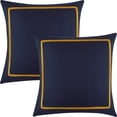 thumbnail image 3 of Nanshing Nelda 14 Piece Striped Faux Linen Comforter Set, King, 3 of 5