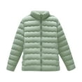 thumbnail image 4 of EOYWHK Juniors Puffer Jackets Lightweight Fall Trendy Coats Full Zipper Thick Warm Coats, 4 of 9