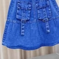 thumbnail image 4 of Cethrio Girls Denim Skirts, Breathable Summer Casual Elastic Waist Mini Skirts Blue Size 3-4T, 4 of 4