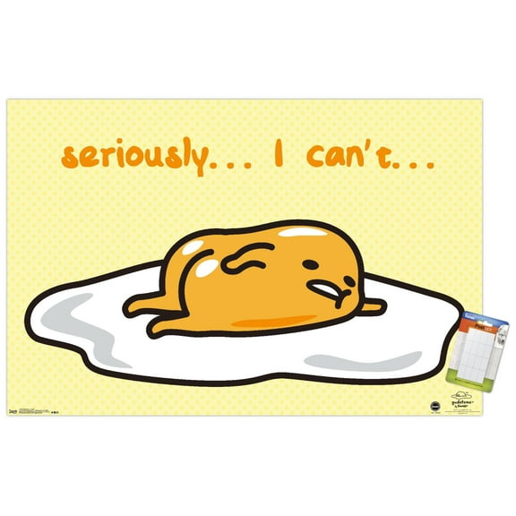 Gudetama - I Can't Wall Poster, 22.375" x 34"