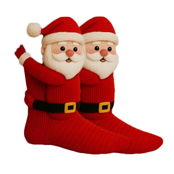 TELOLY 2026 New Funny Socks-Funny Cute Magnetic Socks,Crazy Novelty Holiday Sock Xmas Gifts for Couple,Winter Warm Floor Sock,Unisex Knit Funny Animal Socks Novelty Floor Socks Wool,K,A Pair