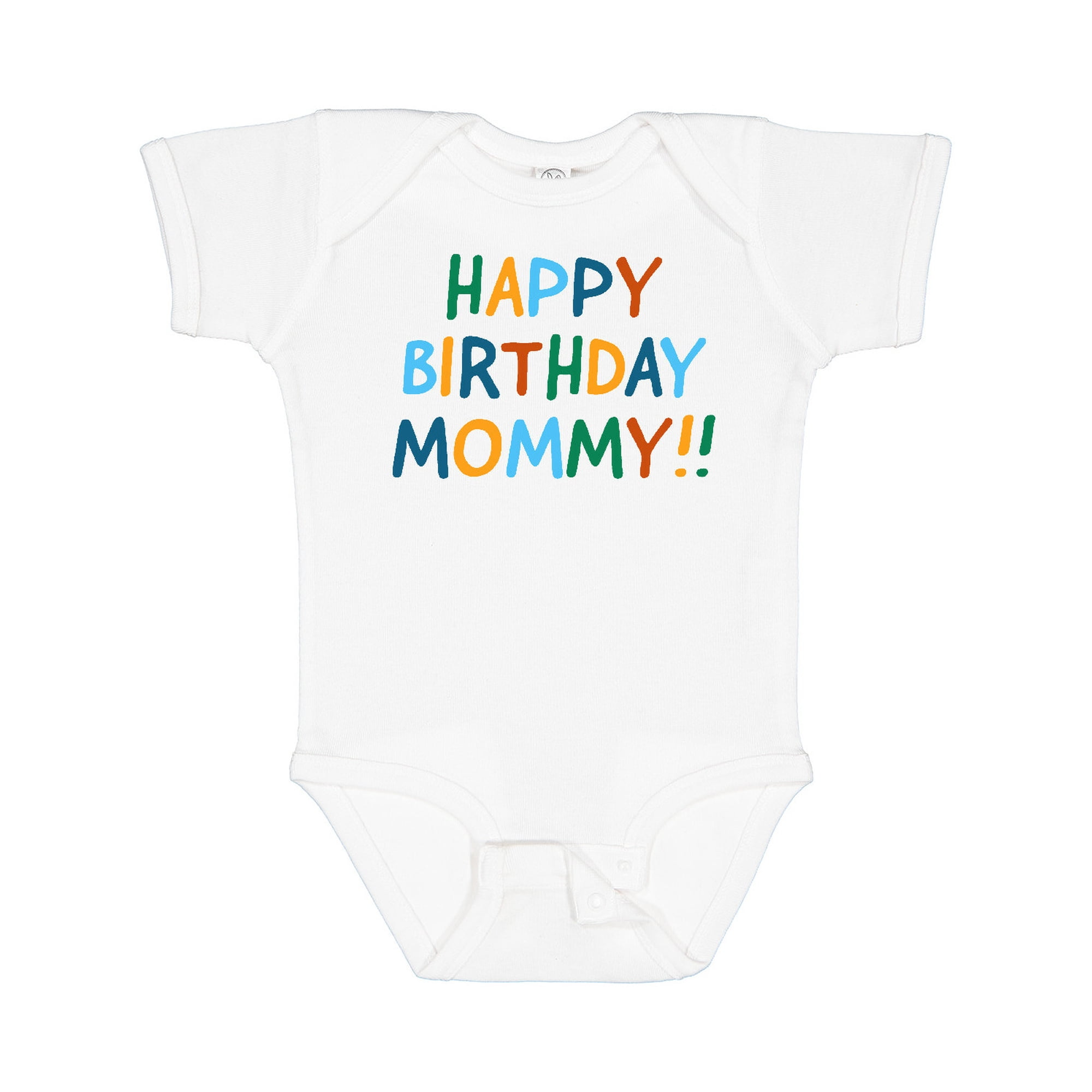 Inktastic Happy Birthday Mommy Boys or Girls Baby Bodysuit