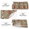 thumbnail image 3 of Women's Silk Pajama Shorts Plaid Bowknot Leaves Pattern Pajama Shorts Women's Casual Pajama Shorts with Pockets, 3 of 6