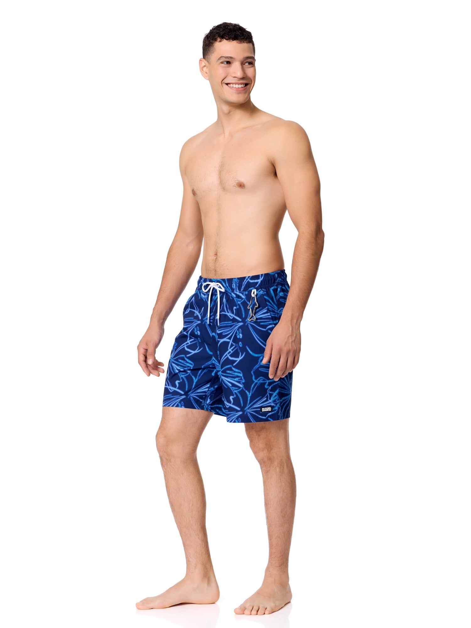 Rugged Shark Mens & Big Mens Swim Trunks, 7" Inseam, Sizes S-3XL