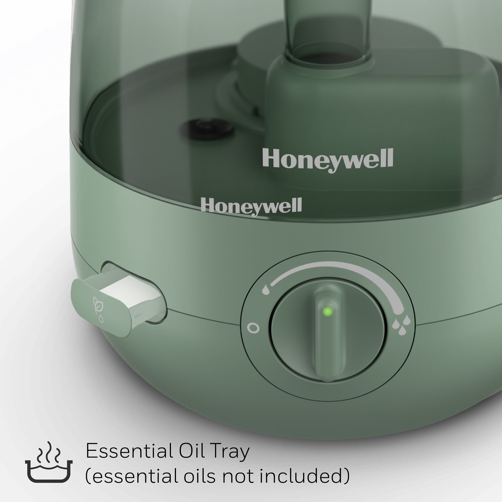 Honeywell 1/2 gal 250 sq ft. Mini Cool Mist Humidifier, Green, HUL525G