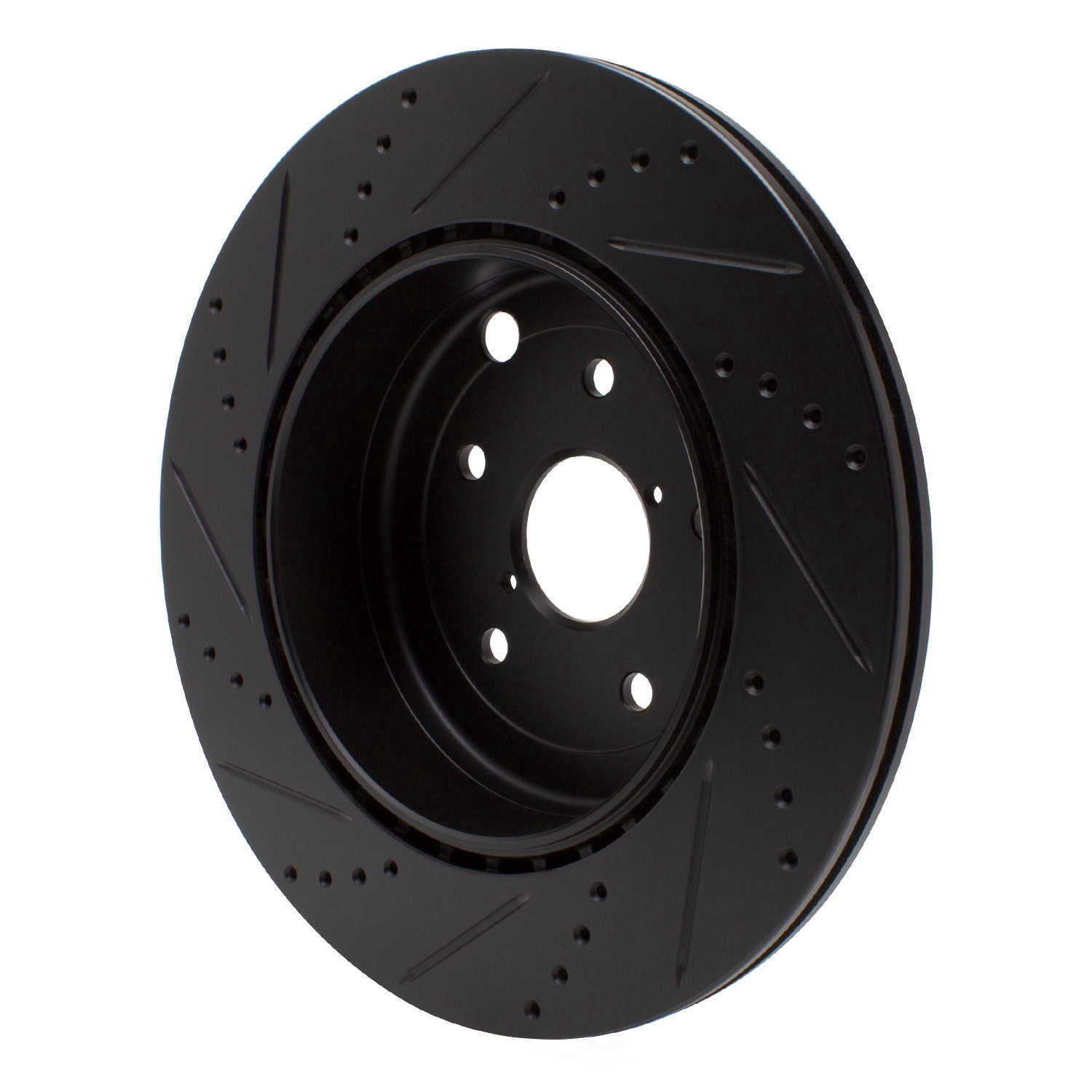 Dynamic Friction Company 633-13042R DFC Brake Rotor - Drilled And Slotted - Black